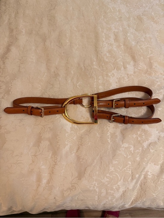 Ralph Lauren Purple Label Brown iconic equestrian belt, very rare main image 6